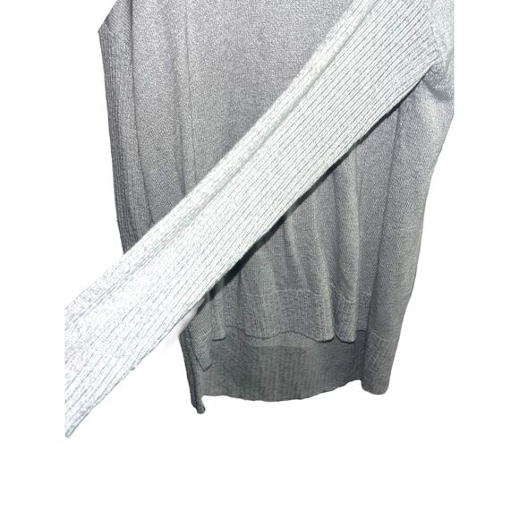 Oversized cowl neck cotton blend sweater BNWT ribbed fitted sleeves - Picture 5 of 5